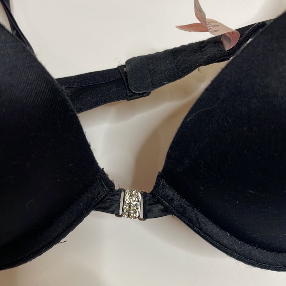 Black Rhinestone Detail Bra VS - Picture 8 of 11